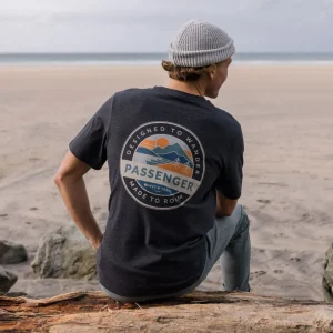 T-shirt Odyssey en Coton Bio - Ébène Chiné