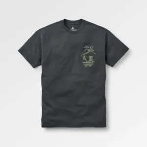 T-shirt coupe décontractée Slow Escape - Noir