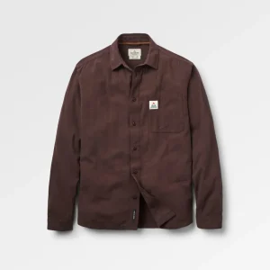 Chemise en coton bio texturé Arica - Espresso