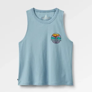 Débardeur Décontracté en Coton Recyclé - Denim Délavé