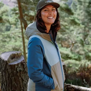 Veste Imperméable Recyclée Rainstorm - Tidal Blue/Arctic/Dusty Olive