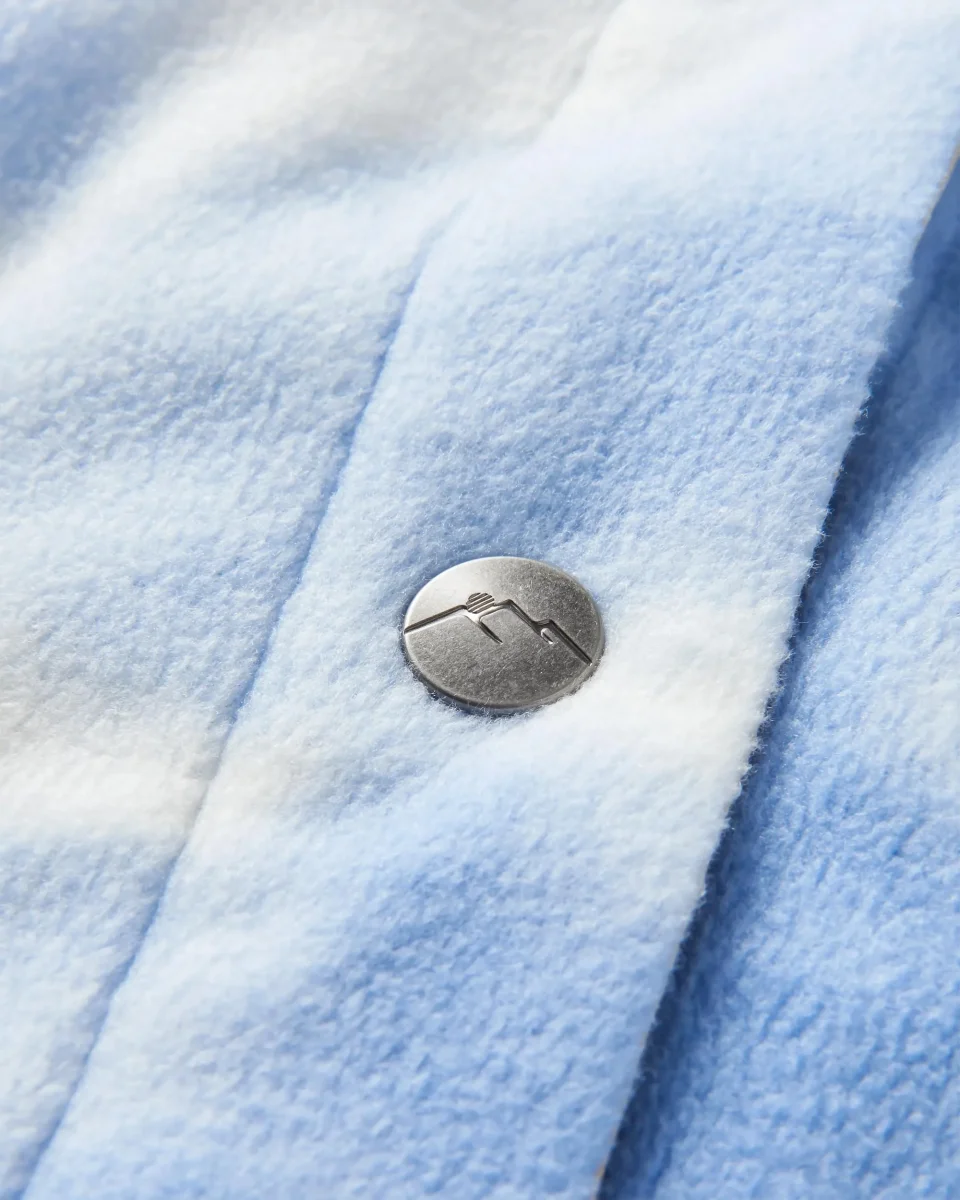 Chemise en polaire recyclée East - Tie Dye Cornflower – Image 4