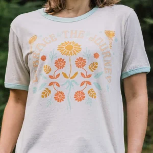 T-shirt en coton recyclé Rio Ringer - Milky Marl