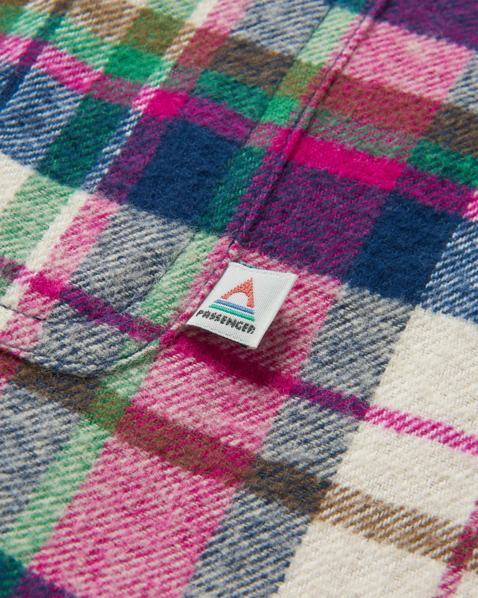 Surchemise Lourd en Coton Bio Rustique - Carreaux Blanc Cassé – Image 7