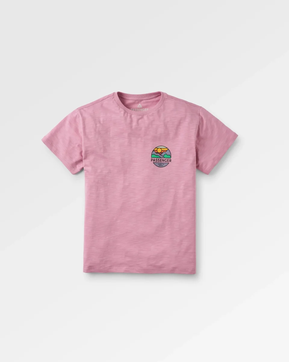 T-shirt en Coton Recyclé Laidback - Brouillard Rose