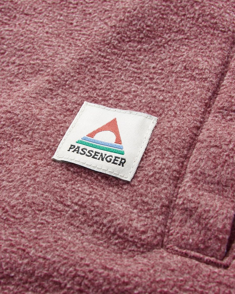 Chemise en polaire recyclée Maple - Wine Marl – Image 4