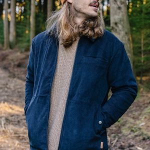 Veste en velours côtelé Alder - Bleu marine profond