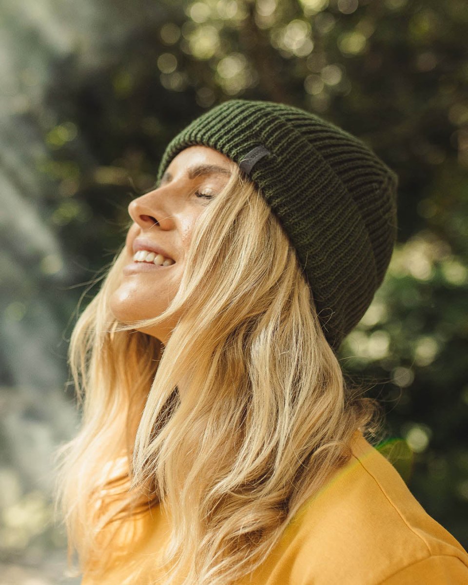 Bonnet en acrylique recyclé Compass - Fir Tree