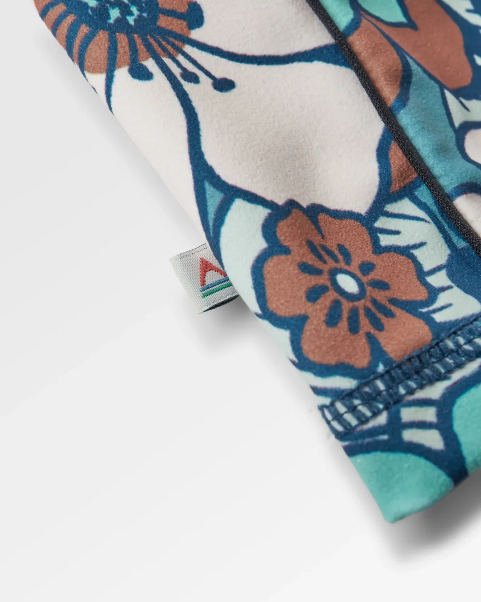 Haut Court Actif Recyclé Mantra - Vintage Floral Aqua – Image 8