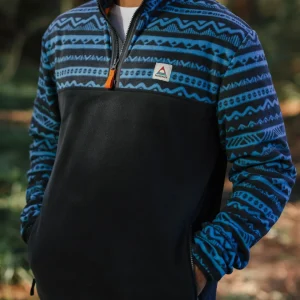 Polaire Set Off - Mountain Geo Charcoal/Bluejay