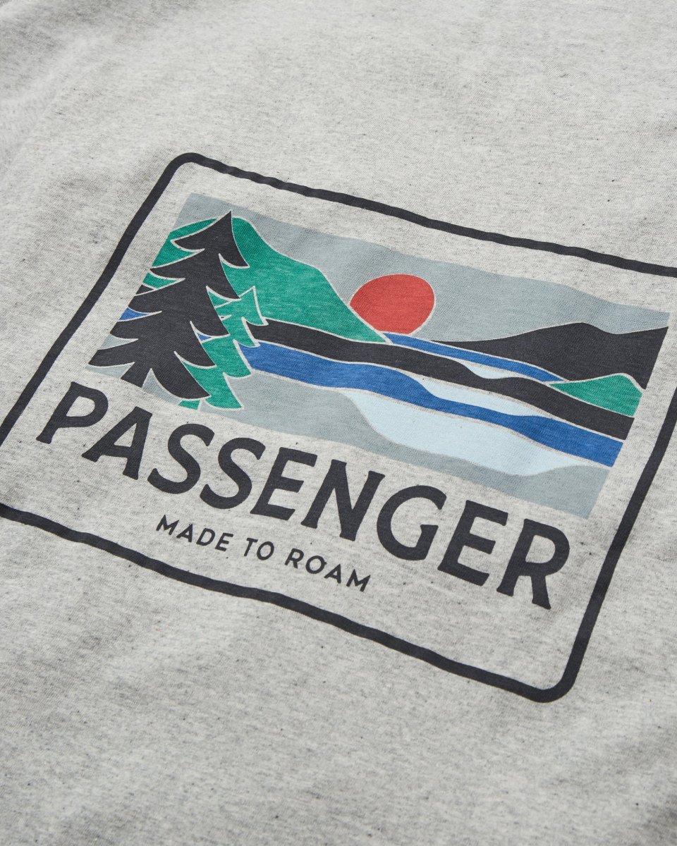 T-shirt Homme en Coton Recyclé Roamer - Gris Chiné – Image 9