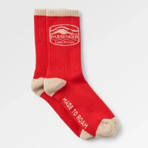 Chaussettes bio mi-épaisseur - Rouge Ocre