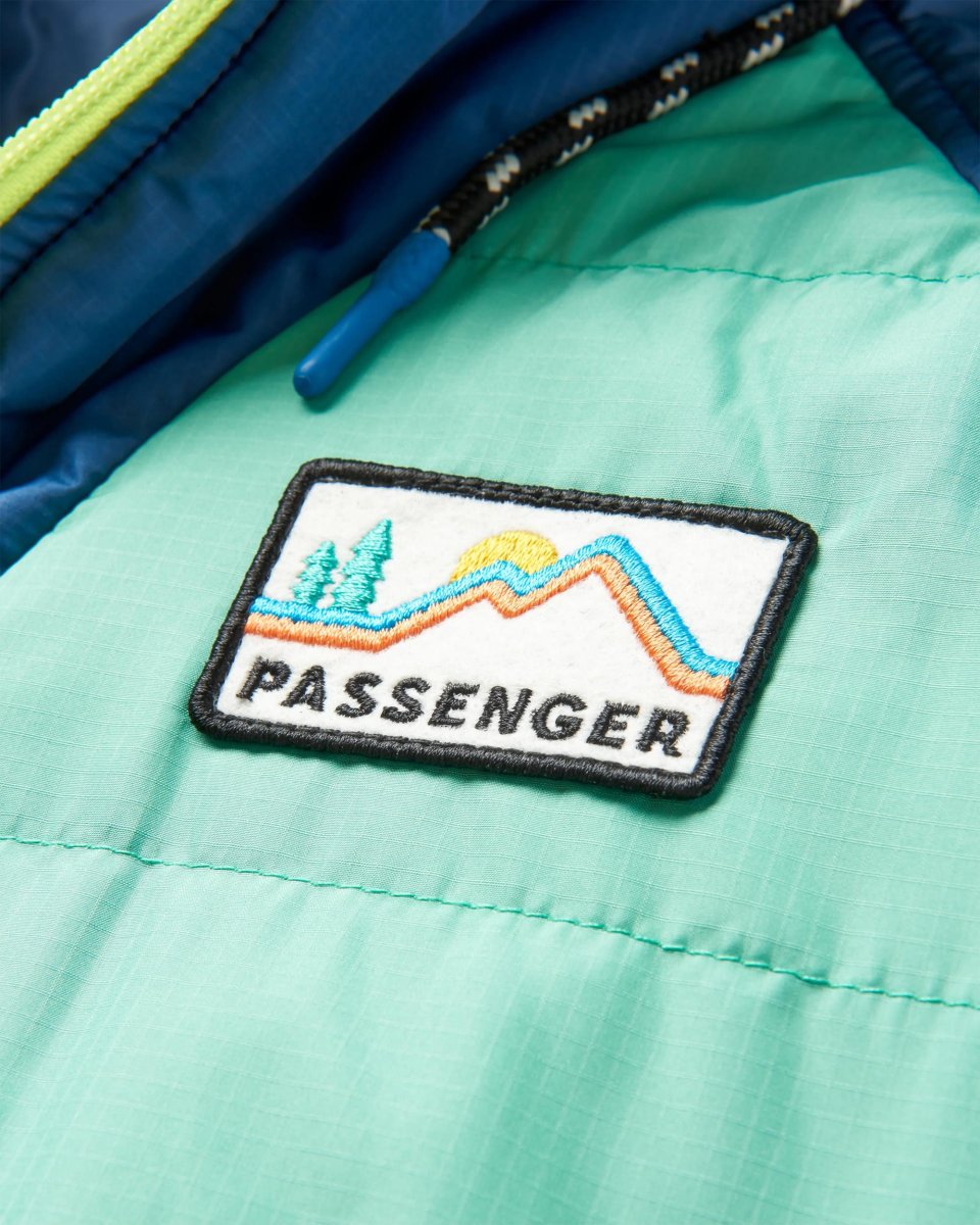 Veste Isolante Recyclée à Fermeture Éclair 1/2 Ocean - Vert Fôret – Image 3