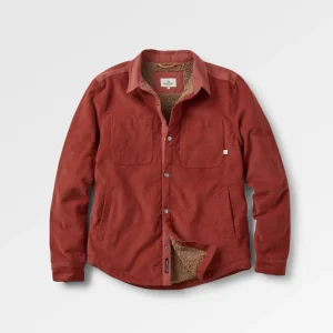 Surchemise en velours côtelé Kodiak 2.0 doublée Sherpa - Ocre Rouge