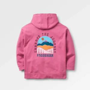 Hoodie en coton recyclé Outlook - Mauve Haze