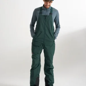 Pantalon à bretelles recyclé pour homme Snowscape - Dark Fern