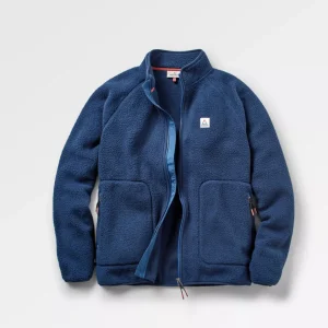 Polaire Sherpa Recyclée Full Zip Tripper 2.0 - Bleu Marine
