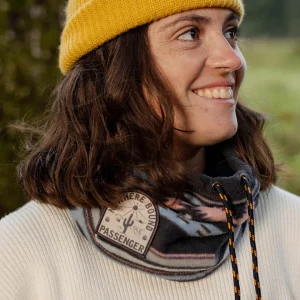 Snood en polaire Tor - Deep Navy Vintage Geo