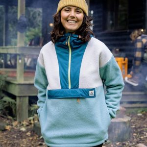 Polaire Recyclée en Sherpa à Fermeture Éclair 1/2 Maren - Arctic