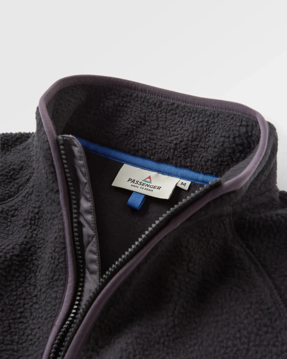 Polaire Sherpa Recyclée Full Zip Tripper 2.0 - Noir – Image 4