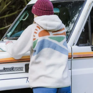 Veste Zippée à Capuche en Sherpa Recyclé North Coast Vista 2.0 - Avoine