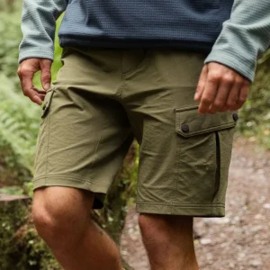 Short Recyclé Actif de Randonnée Stride - Kaki