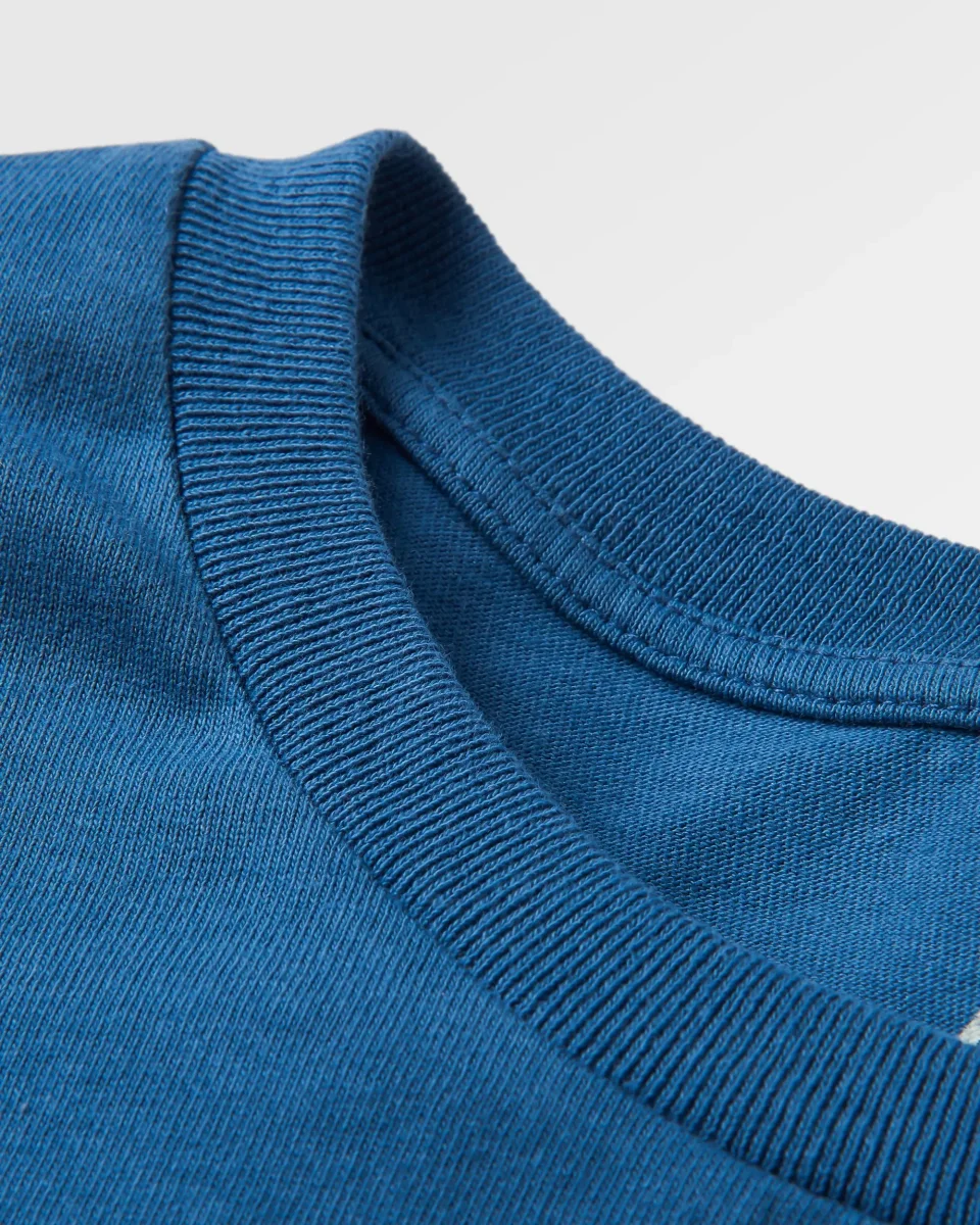 T-shirt manches longues recyclé Escapism - Denim foncé – Image 8