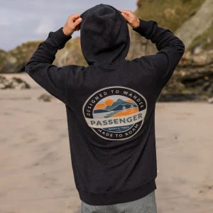 Sweat à Capuche en Coton Bio Odyssey - Ebony Chiné