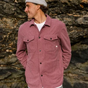 Chemise en Polaire Recyclée Maple - Vin Chiné