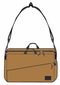 Sac Messager Recyclé - Marron Doré – Image 7