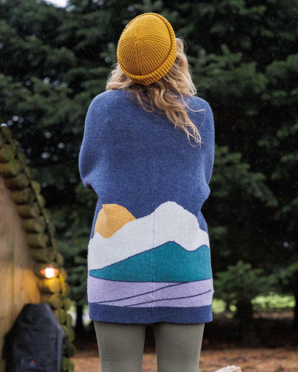 Cardigan Tricoté Recyclé Vista - Denim Foncé – Image 7