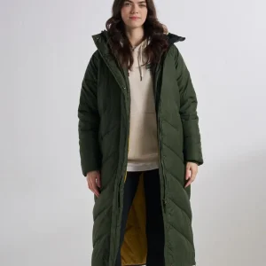 Veste longue isolante recyclée Tasman - Sapin