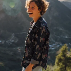 Chemise bio à manches longues Coral - Sycamore Camo