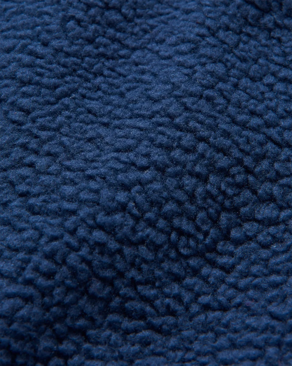 Polaire Recyclée en Sherpa à Fermeture Éclair 1/2 Ventura - Bleu Marine – Image 6