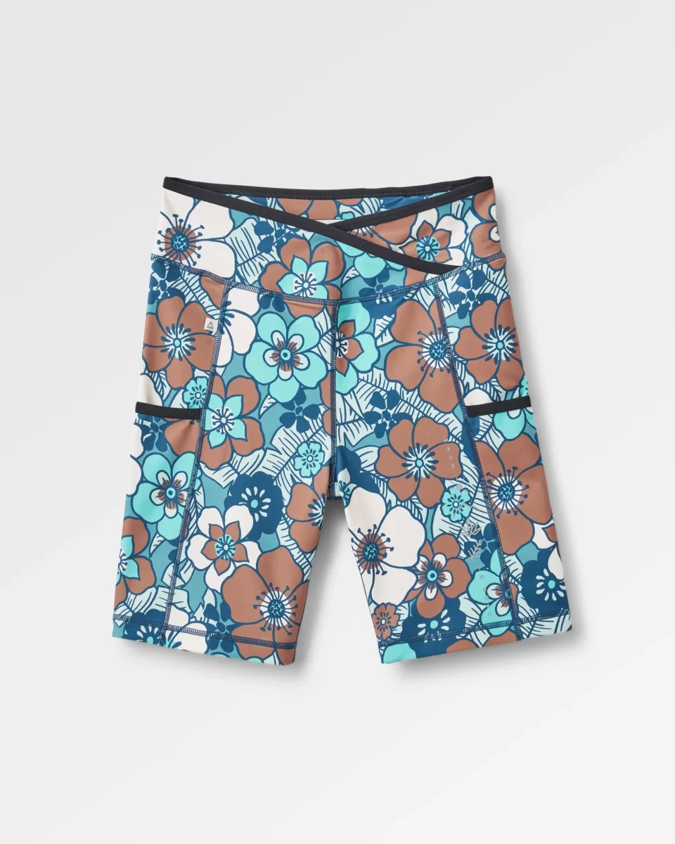 Short Actif Recyclé Mantra - Vintage Floral Aqua – Image 2