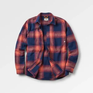 Chemise à carreaux Backcountry - Carreaux bleu marine riche/ocre rouge