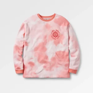 Redécouvrez le Sweatshirt en Coton Bio - Tie Dye Shell Pink