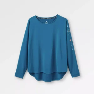Hatha Recycled Active Top - Corsair Blue