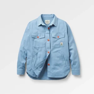 Chemise bio à manches longues Stella - Denim délavé