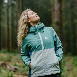 Veste Imperméable Recyclée Rainstorm - Deep Sea/Surf Spray