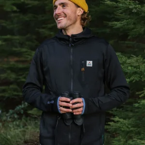 Sweat à Capuche Polartec® Recyclé Solitude - Noir