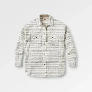 CUUykAiyKYkk-7gq-m7Jzx4J7EW_lwfLaUYbNB53NAs.jpgv1762200362 Chemise en Polaire Recyclée East - Motif Montagne Vintage Blanc