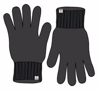 Gants Tricotés Recyclés Gale - Charcoal – Image 5