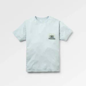 T-shirt en Coton Recyclé Outsiders - Bleu Glacé