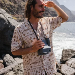 Chemise en Coton Bio Texturé Chill - Elemental Geo Birch