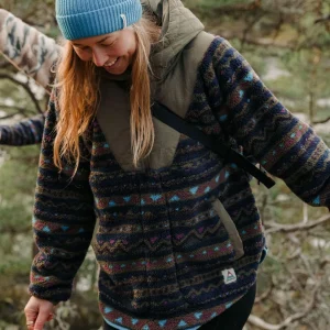 Polaire à Capuche en Sherpa Recyclée Beaumont - Mountain Geo Multi