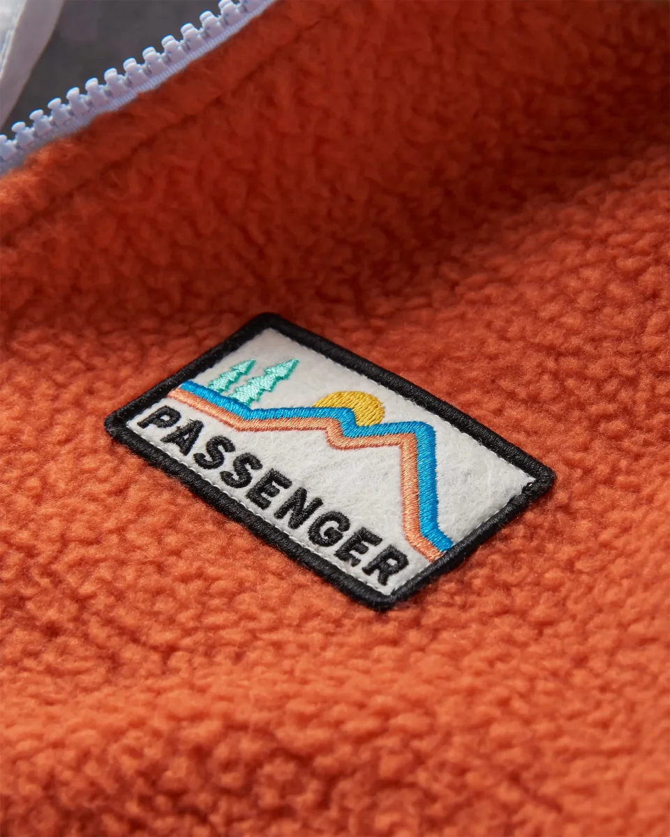 Polaire Recyclée en Sherpa à Fermeture Éclair 1/2 Maine 2.0 - Blue Steel – Image 5