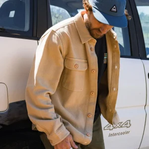 Chemise en Sergé Épais Island - Stone