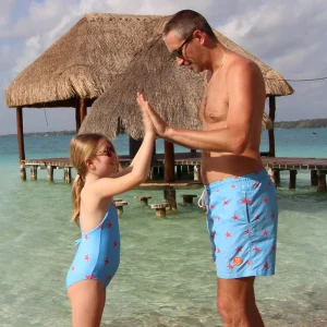 Le pack de 2 maillots de bain Papa / Fille assortis - L' Etoilé