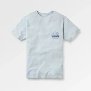 T-shirt en coton bio Odyssey - bleu glacier